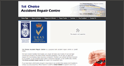 Desktop Screenshot of 1stchoiceaccidentrepaircentre.co.uk